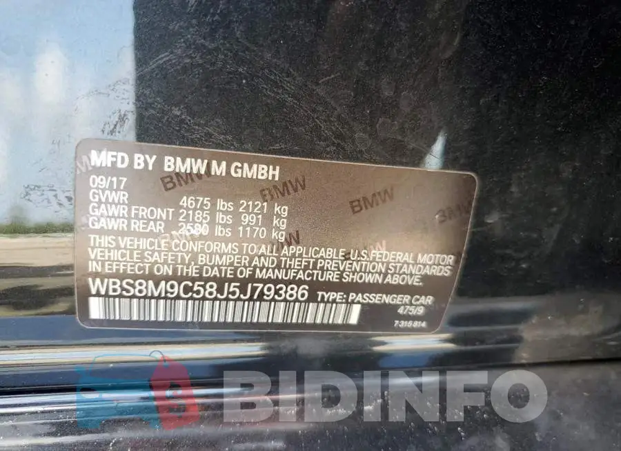 WBS8M9C58J5J79386 Photo# 12