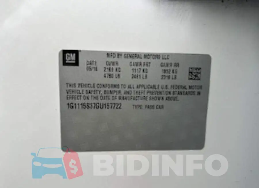 1G1115S37GU157722 Photo# 10