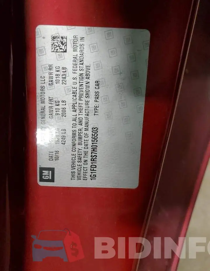 1G1FD1RS7H0156503 Photo# 12