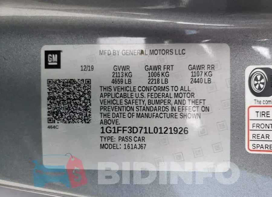 1G1FF3D71L0121926 Photo# 12