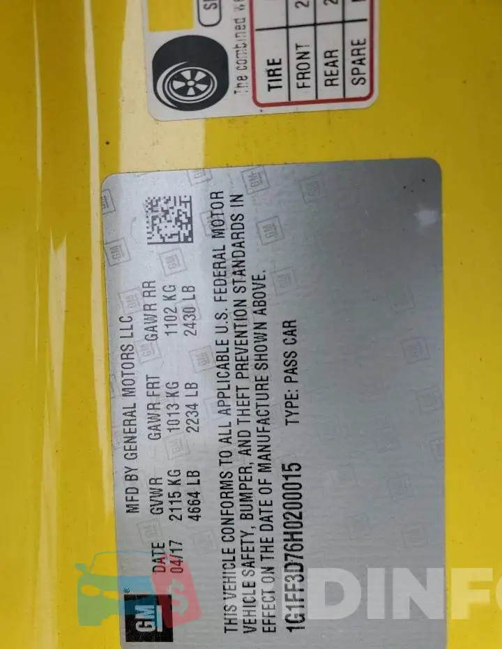 1G1FF3D76H0200015 Photo# 12