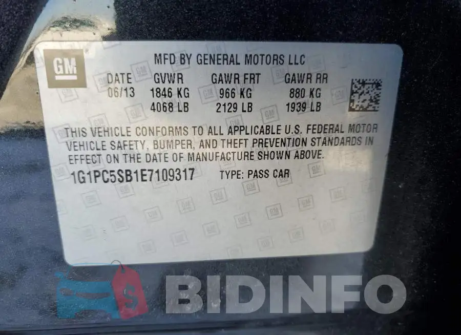 1G1PC5SB1E7109317 Photo# 12