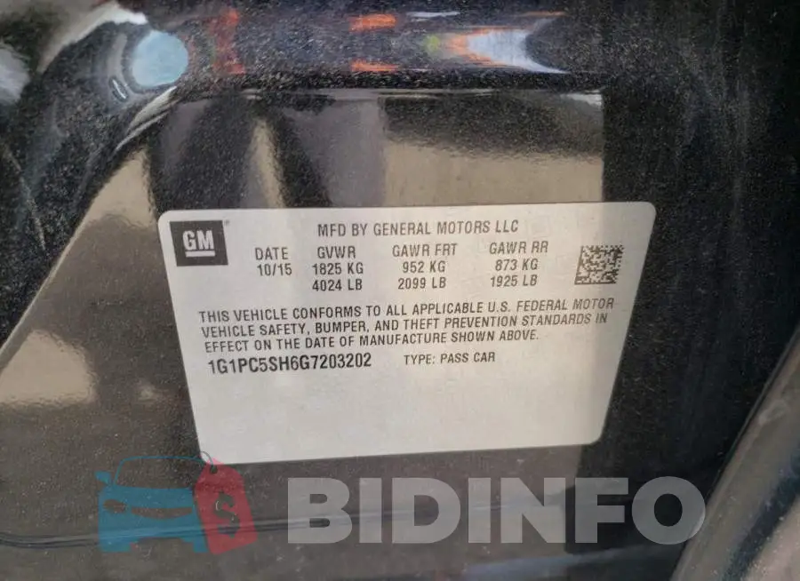 1G1PC5SH6G7203202 Photo# 10