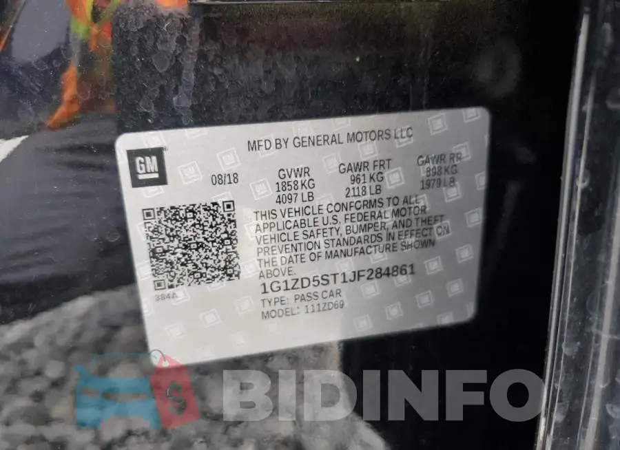 1G1ZD5ST1JF284861 Photo# 12