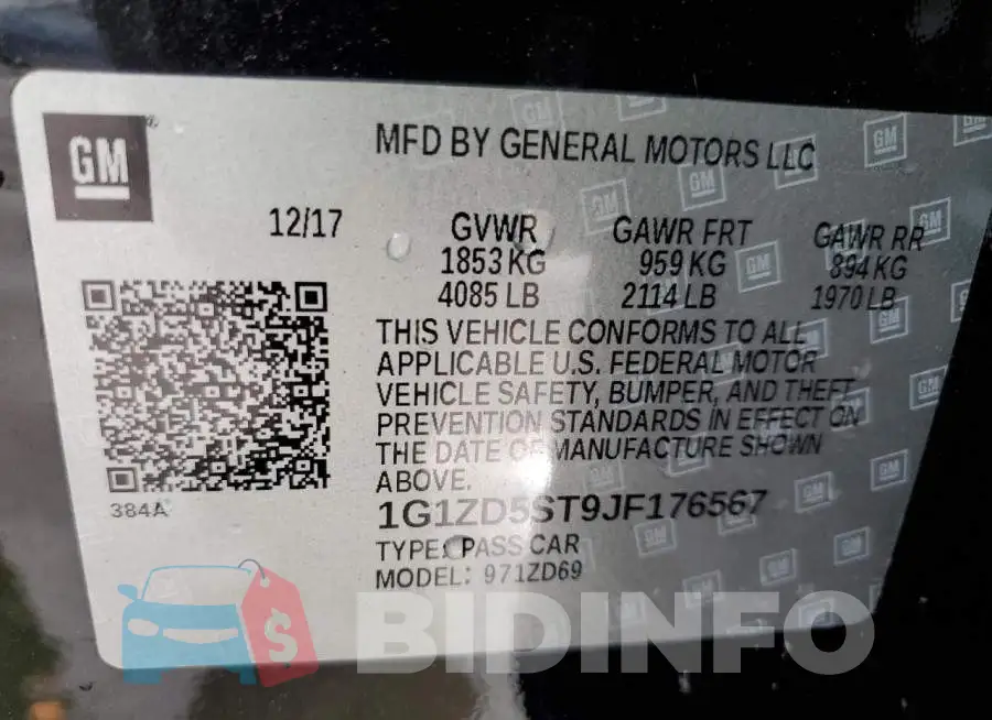 1G1ZD5ST9JF176567 Photo# 12
