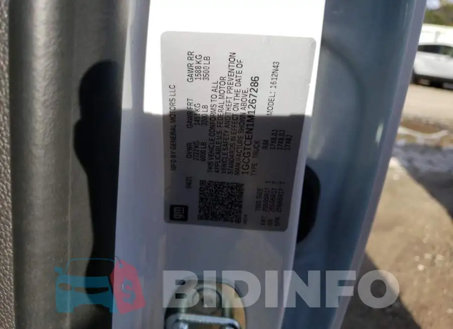 1GCGTCEN1M1267286 Photo# 12