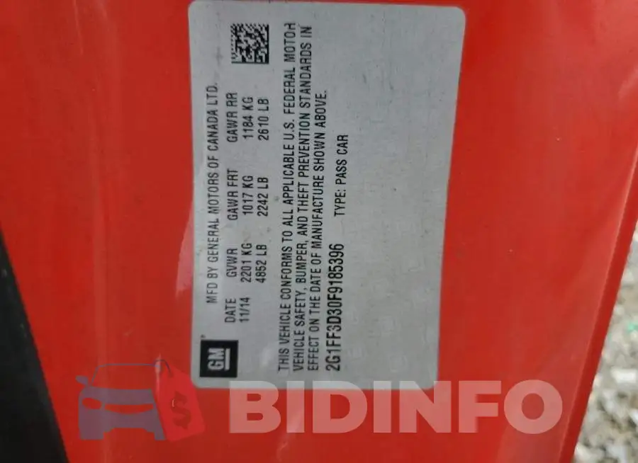 2G1FF3D30F9185396 Photo# 12