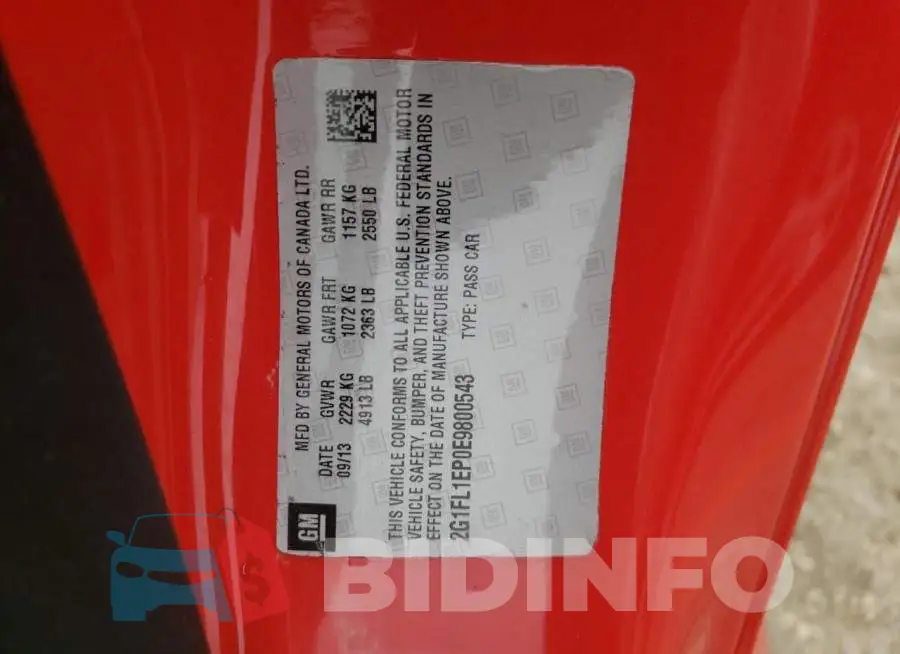 2G1FL1EP0E9800543 Photo# 12