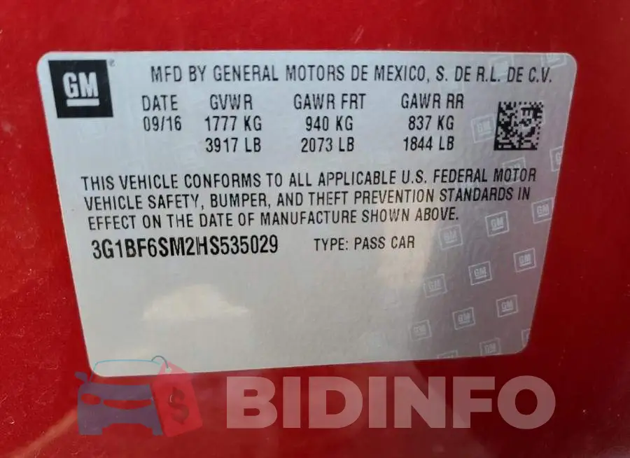 3G1BF6SM2HS535029 Photo# 12