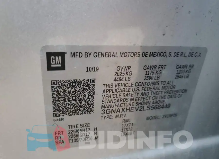 3GNAXHEV2LS568449 Photo# 13