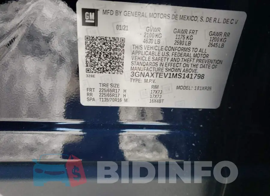 3GNAXTEV1MS141798 Photo# 10