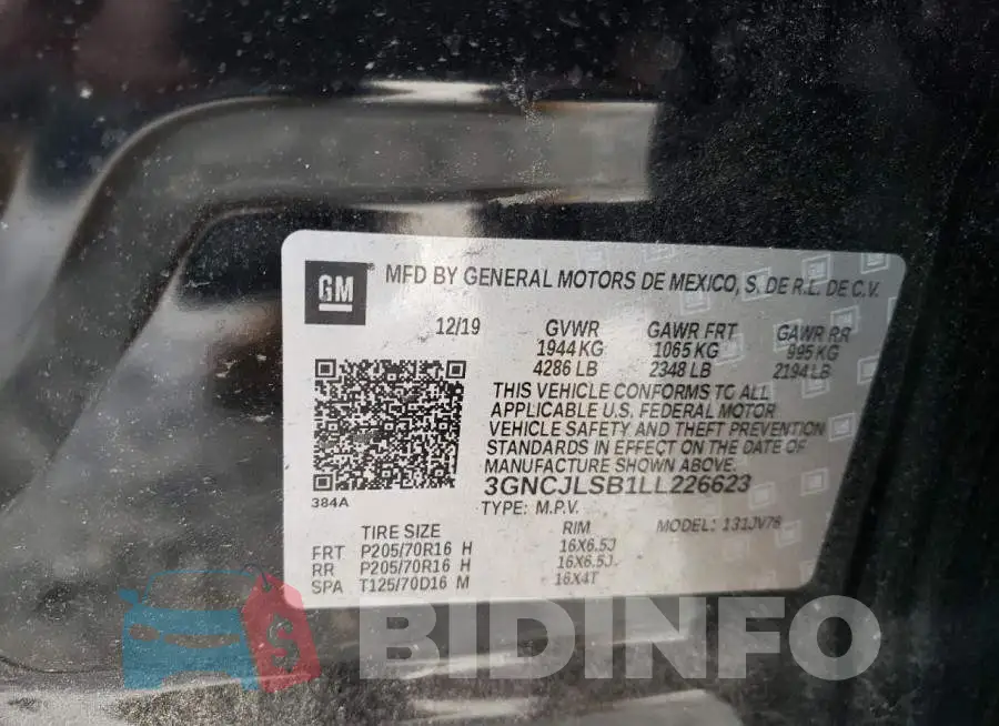 3GNCJLSB1LL226623 Photo# 13