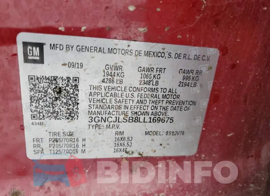 3GNCJLSB8LL169675 Photo# 13