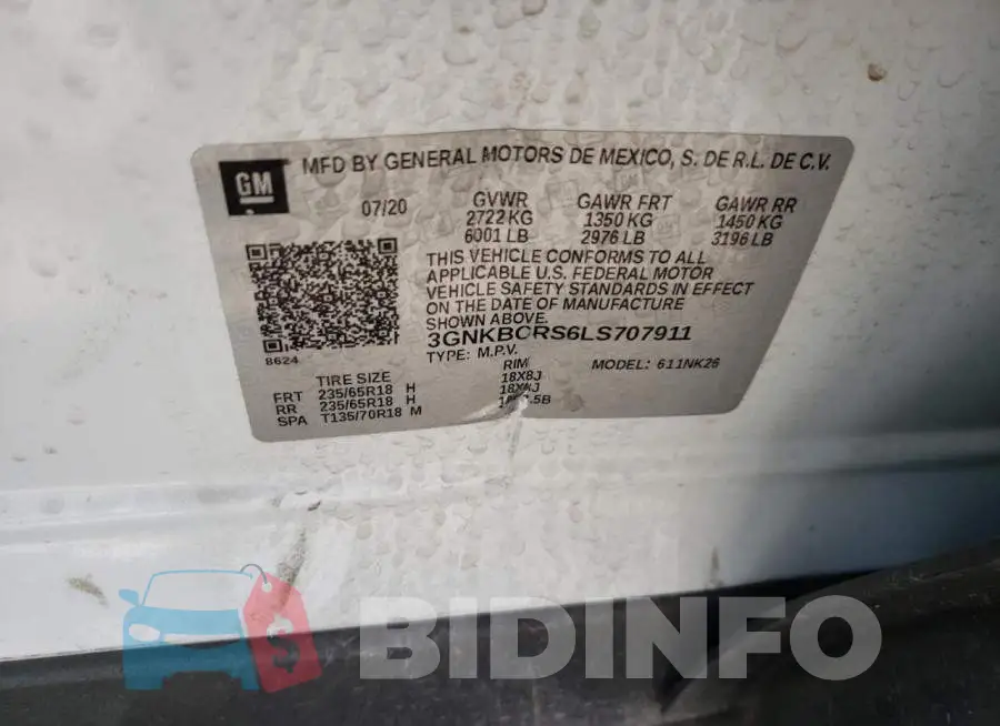 3GNKBCRS6LS707911 Photo# 12