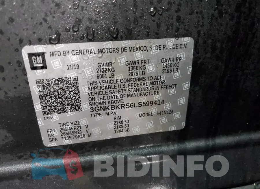 3GNKBKRS6LS599414 Photo# 13