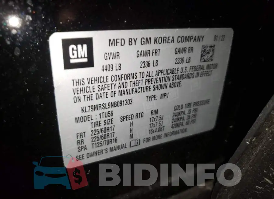 KL79MRSL9NB091303 Photo# 13