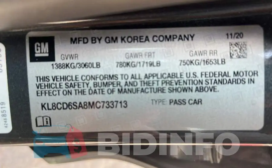 KL8CD6SA8MC733713 Photo# 10