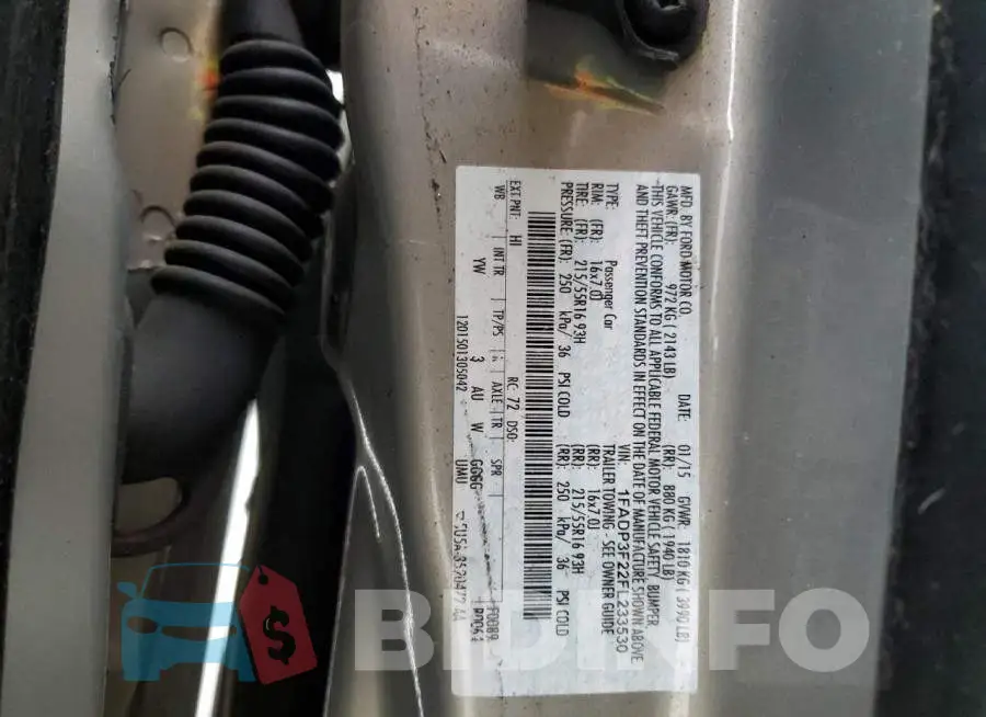 1FADP3F22FL233530 Photo# 12