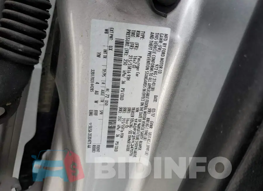 1FADP3F25HL247070 Photo# 12