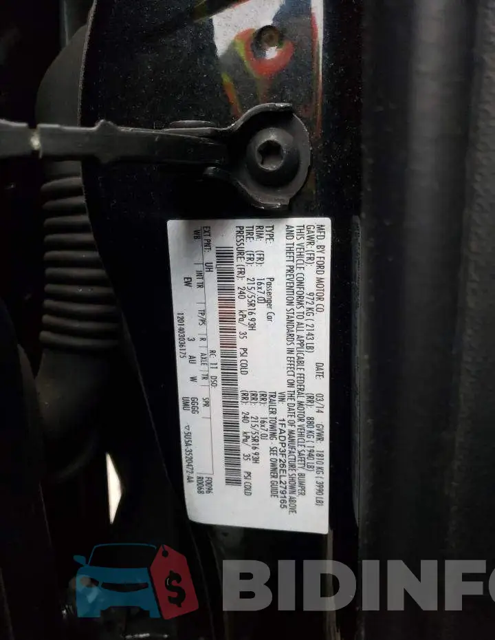 1FADP3F26EL279165 Photo# 12