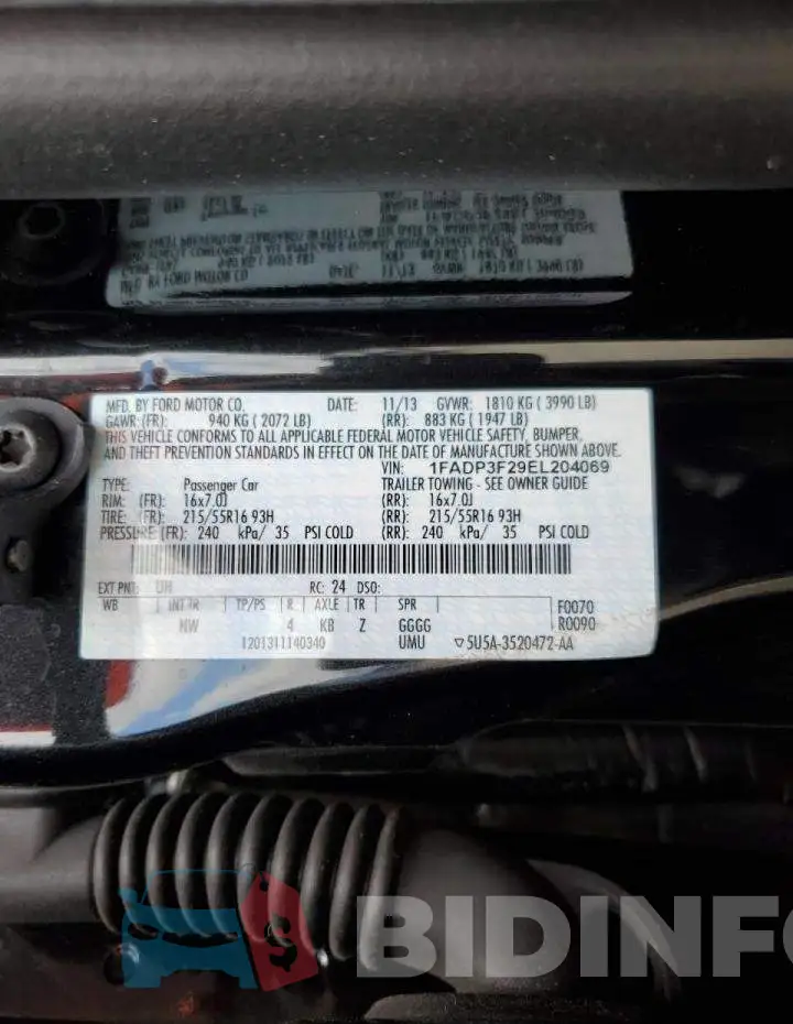 1FADP3F29EL204069 Photo# 12
