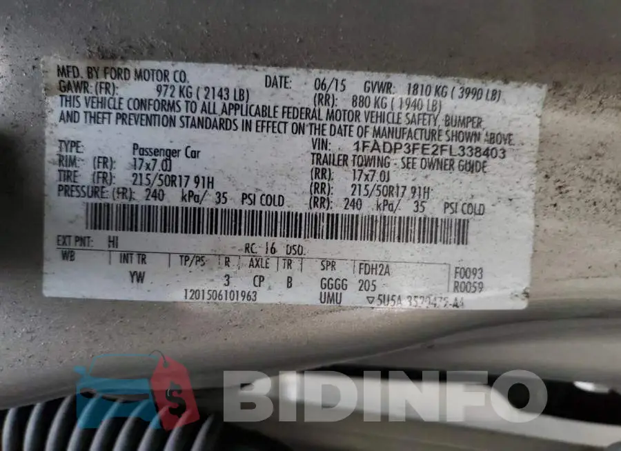 1FADP3FE2FL338403 Photo# 12