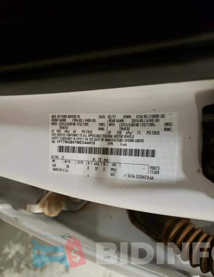 1FT7W2B67MED44010 Photo# 12