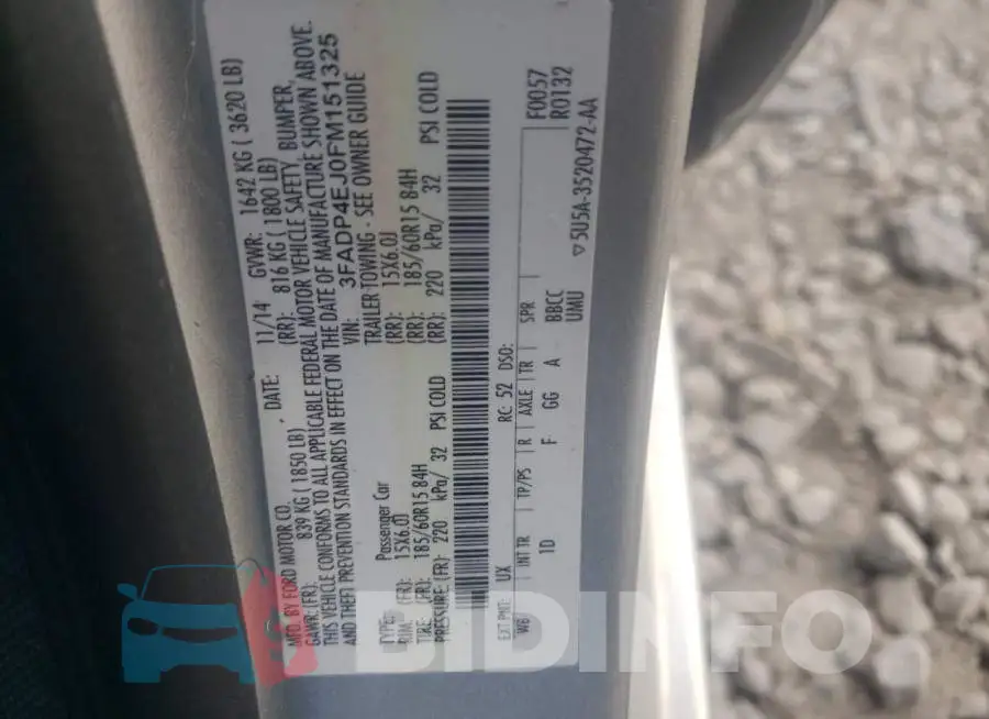 3FADP4EJ0FM151325 Photo# 12