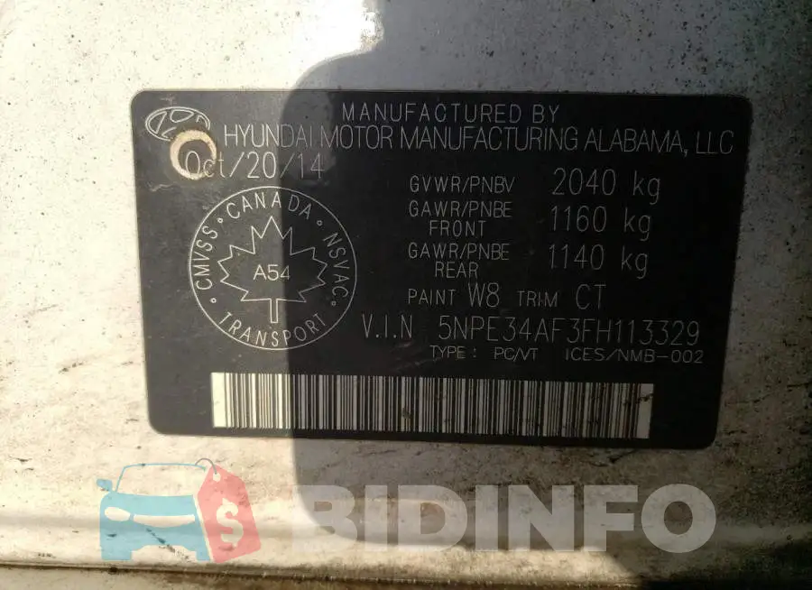 5NPE34AF3FH113329 Photo# 12