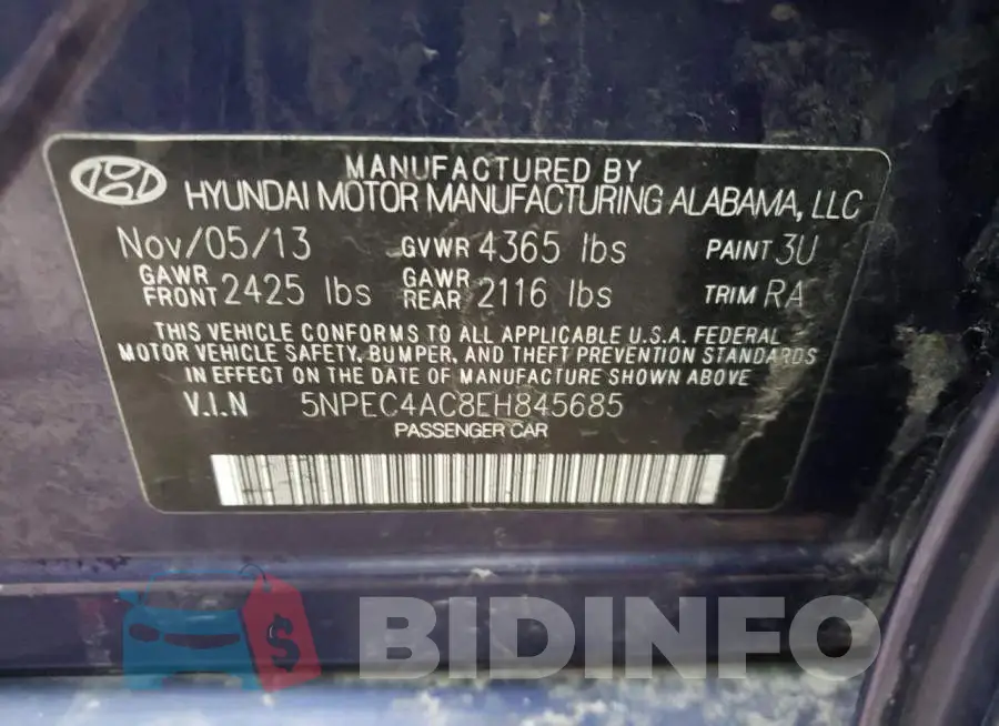 5NPEC4AC8EH845685 Photo# 12