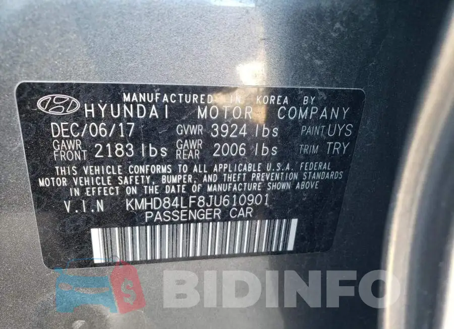 KMHD84LF8JU610901 Photo# 12