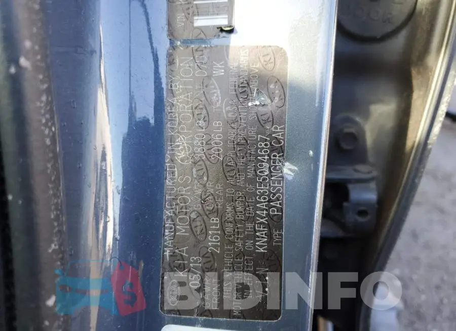 KNAFX4A63E5094687 Photo# 13
