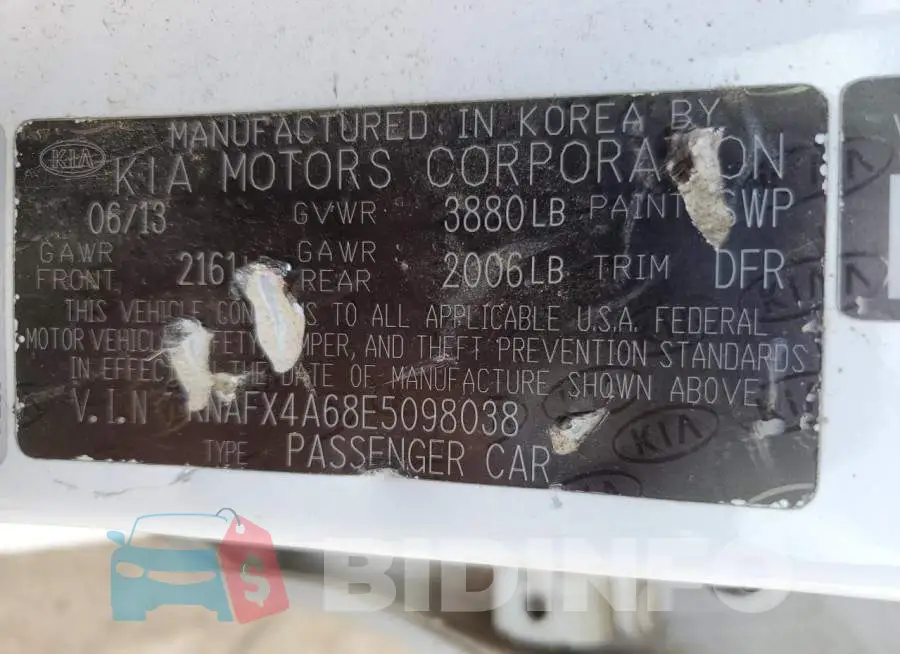 KNAFX4A68E5098038 Photo# 12