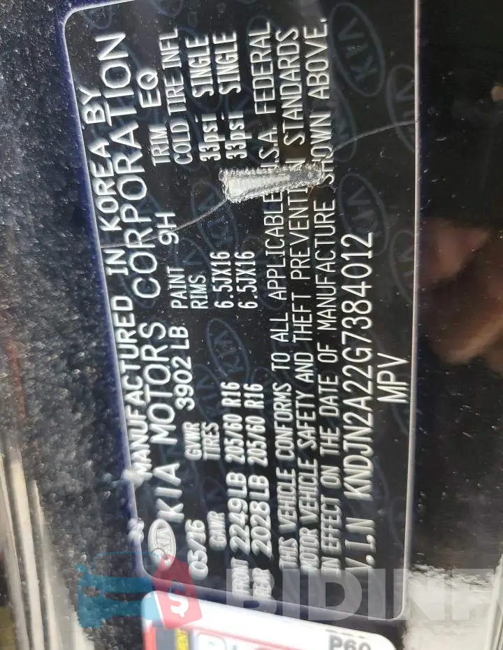 KNDJN2A22G7384012 Photo# 10