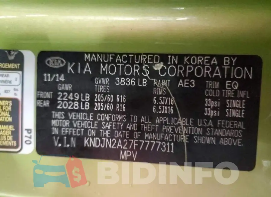 KNDJN2A27F7777311 Photo# 13
