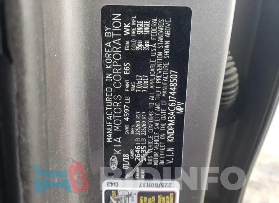 KNDPM3AC6J7448507 Photo# 12