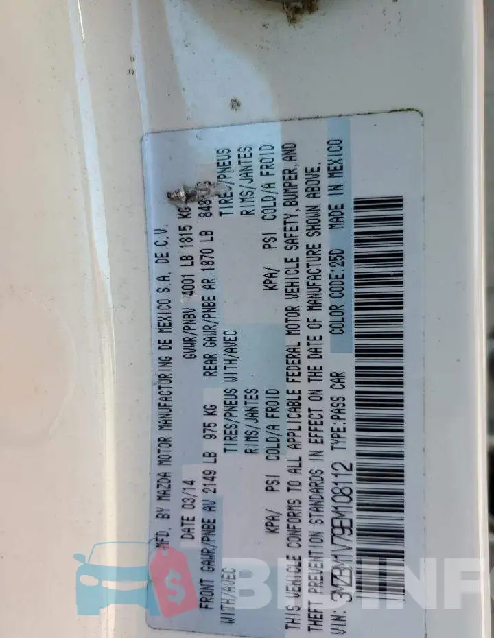 3MZBM1V79EM108112 Photo# 12