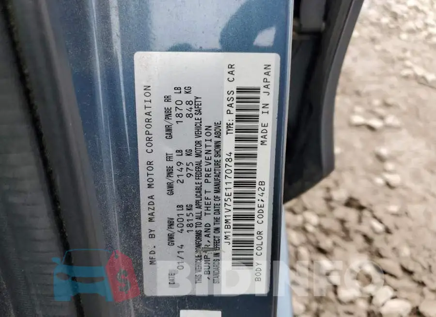 JM1BM1V75E1170784 Photo# 12
