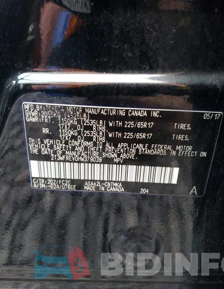 2T3WFREV0HW379039 Photo# 13
