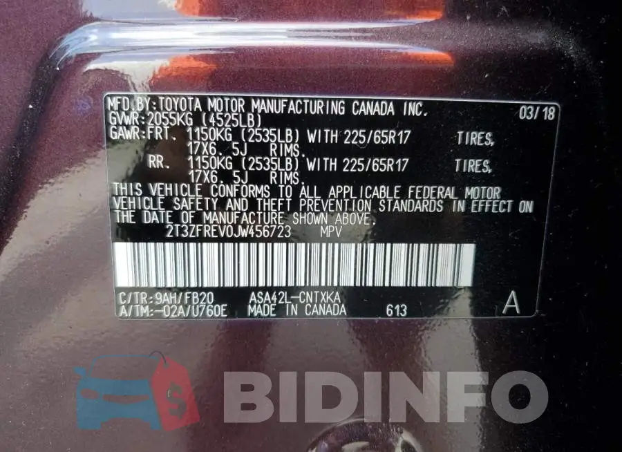 2T3ZFREV0JW456723 Photo# 13