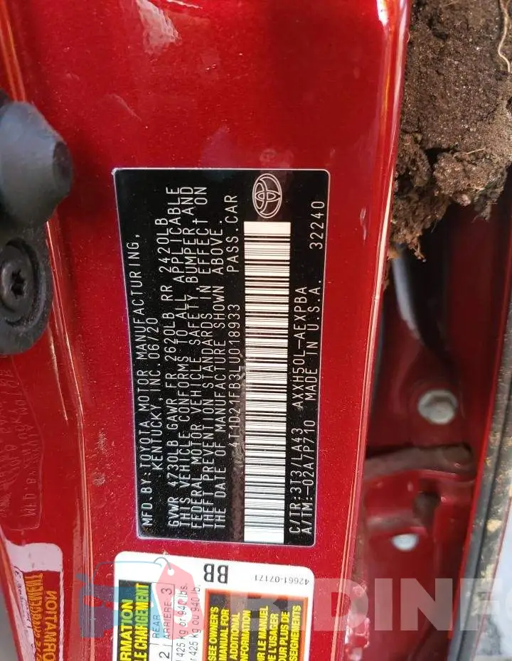 4T1D21FB3LU018933 Photo# 12