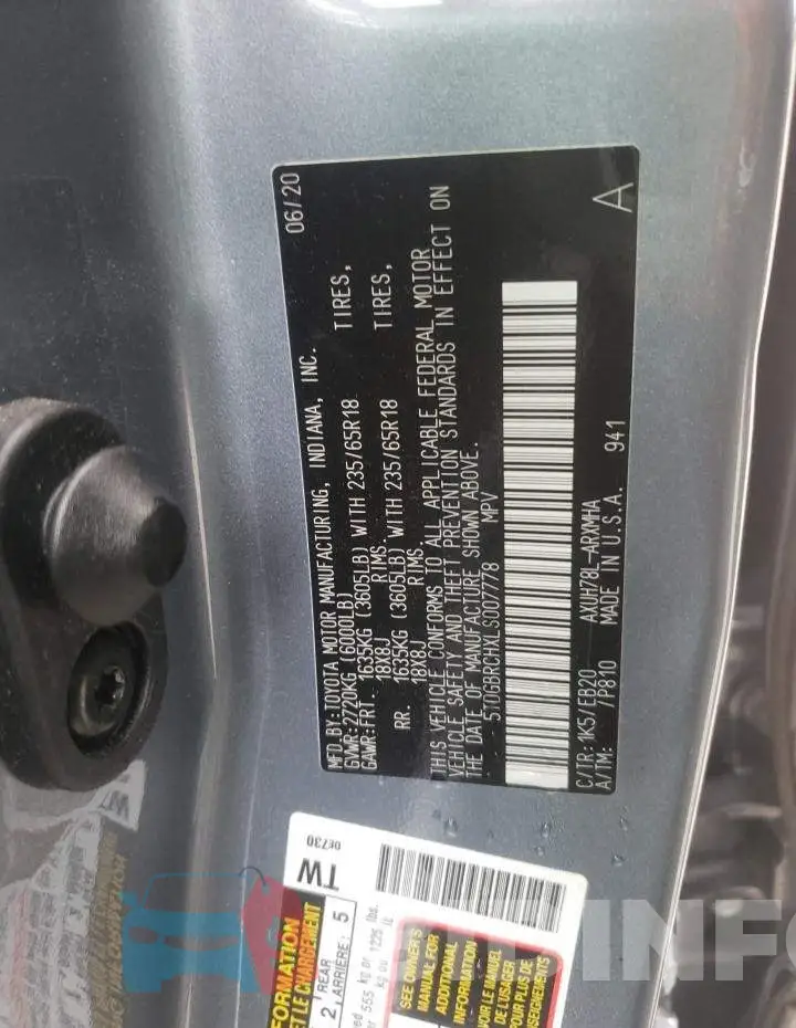 5TDGBRCHXLS007778 Photo# 14