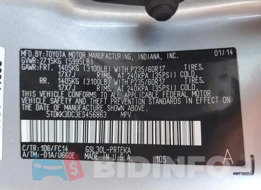 5TDKK3DC3ES456863 Photo# 13