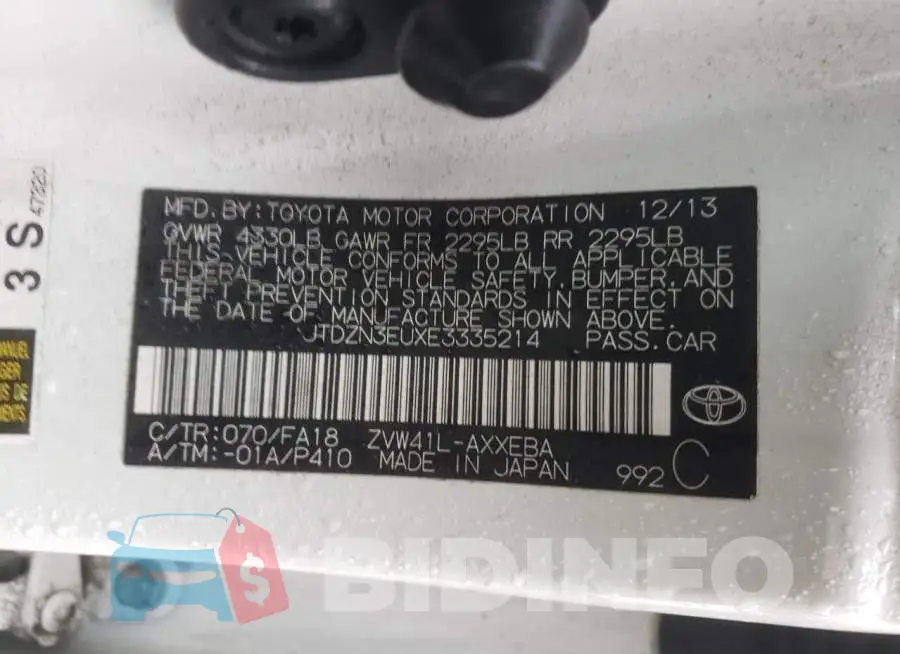 JTDZN3EUXE3335214 Photo# 13