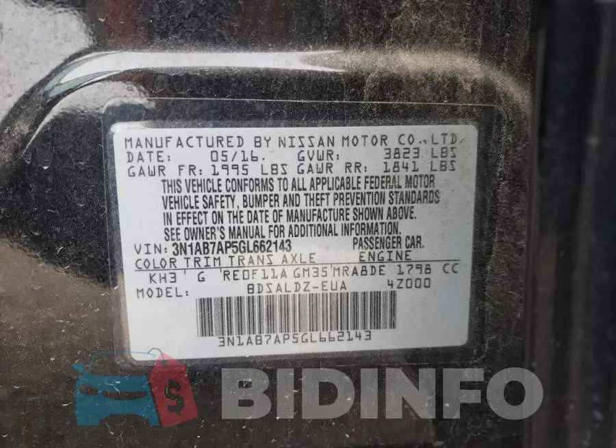 3N1AB7AP5GL662143 Photo# 12