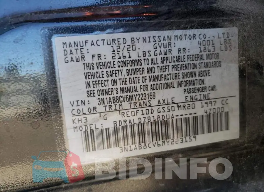 3N1AB8CV6MY223159 Photo# 12