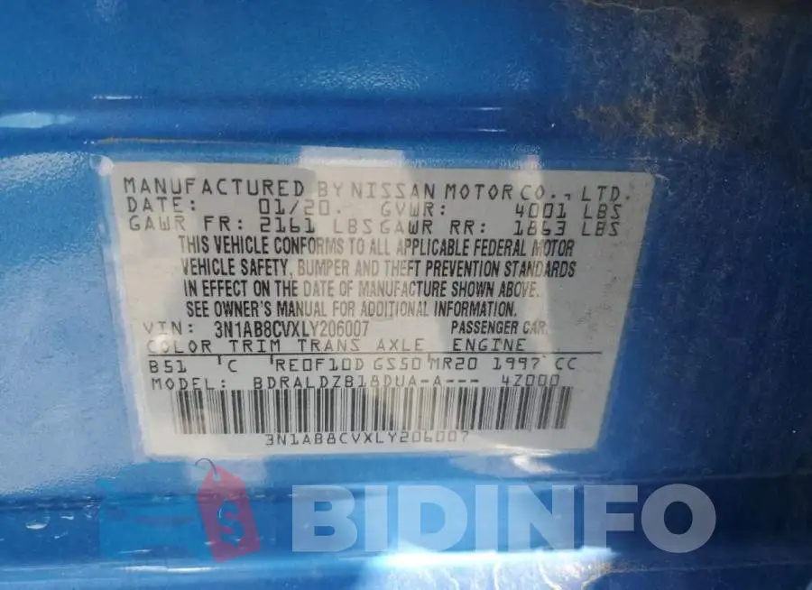 3N1AB8CVXLY206007 Photo# 12