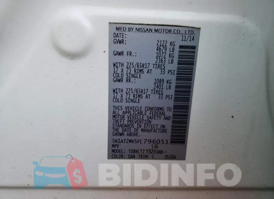 5N1AT2MV5FC796051 Photo# 10