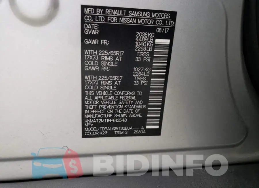 KNMAT2MT1HP613548 Photo# 14