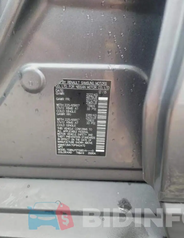 KNMAT2MV7GP642472 Photo# 10